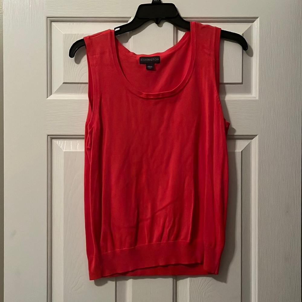 Pink Covington Sleeveless Knit Sweater